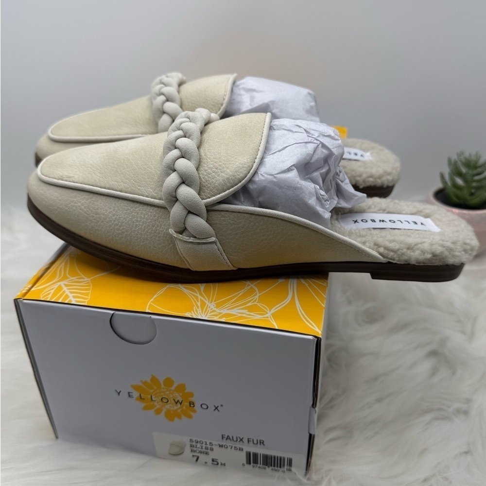 YELLOW BOX Bliss Lined Mules size 7.5M - Picture 6 of 9